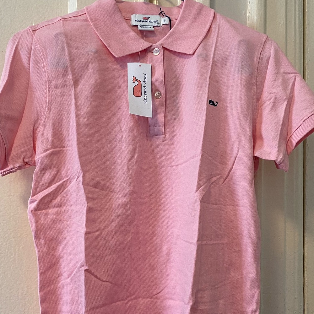 NEW Vineyard Vines Pink Polo Size Small